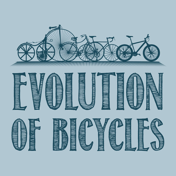 Evolutie van vervoer Poster - Vector, afbeelding