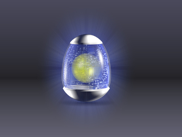 Hight technology Easter egg - Φωτογραφία, εικόνα