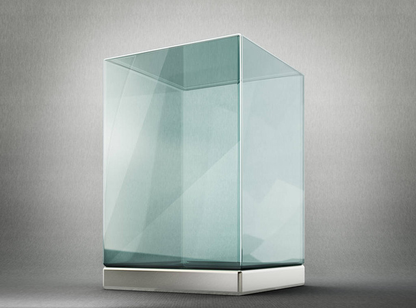 glass showcase isolated  - 写真・画像