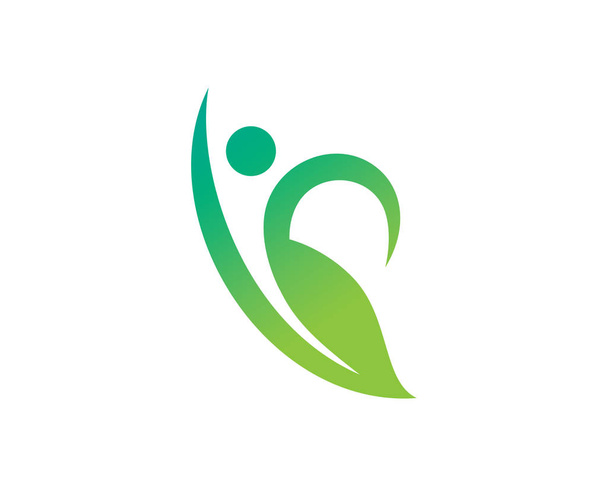 Nature People Logo Template Design Vector, Emblem, Design Concept, Creative Symbol, Icon - Вектор,изображение