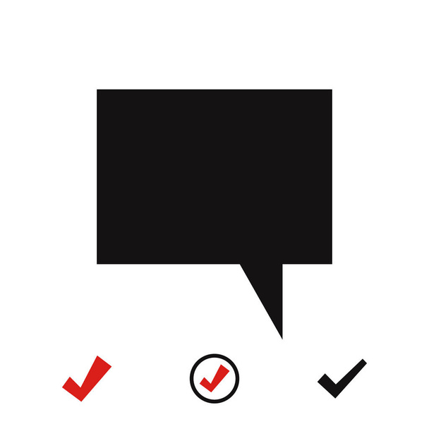spraakbelletjes pictogram - Vector, afbeelding