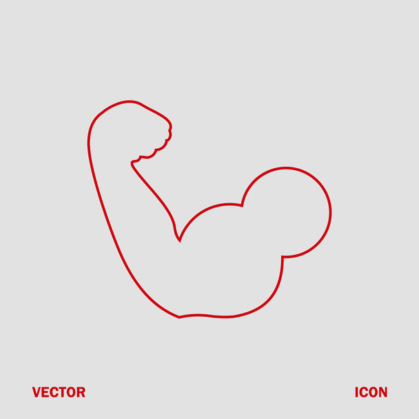 biceps icon vector  - Vector, Image