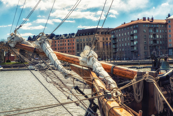 Dock, Helsinki, Finlandiya eski yelkenli gemiler - Fotoğraf, Görsel