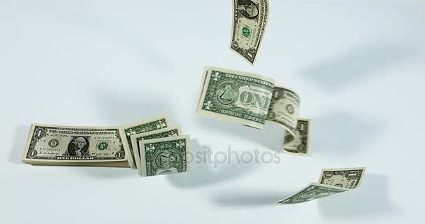 1 létající dolarové bankovky  - Záběry, video
