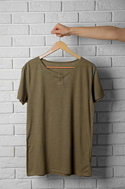 Blank color t-shirt  - Фото, зображення