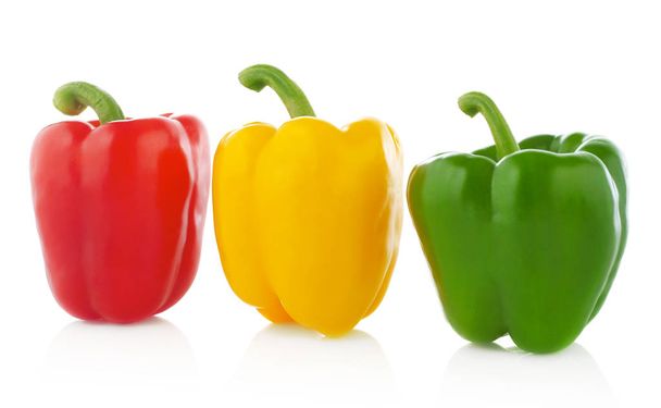 Bell Peppers on white - Photo, Image