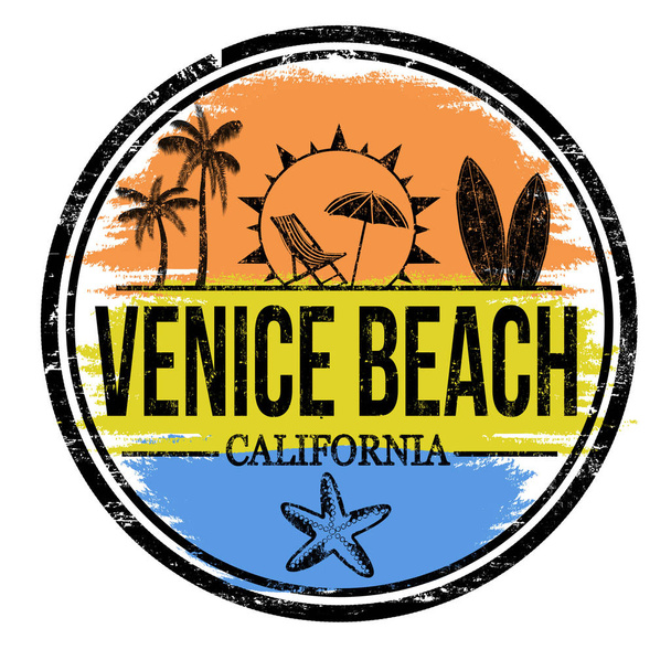 Venice Beach podepsat nebo razítko  - Vektor, obrázek