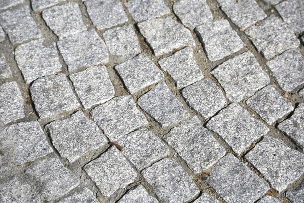 Texture of old cubic cobblestone - Photo, Image