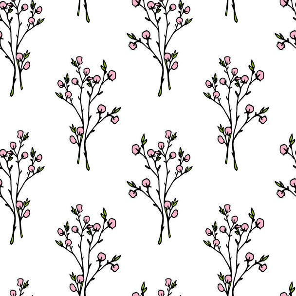 Spring flowers pattern - ベクター画像