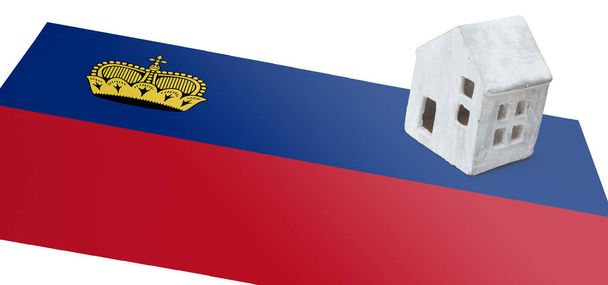 Huisje op een vlag - Liechtenstein - Foto, afbeelding