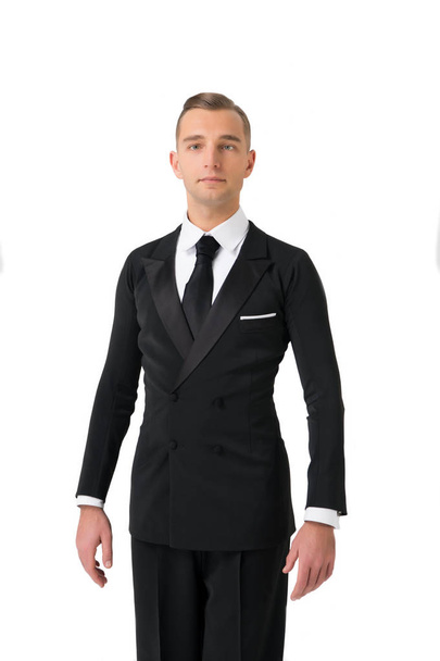 Confident attractive young man in tuxedo - Fotoğraf, Görsel