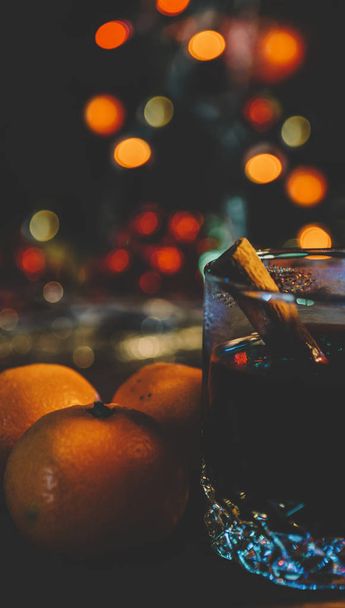 Glass With Mulled Wine - Фото, изображение