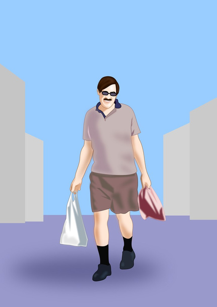 Hombre de compras
 - Foto, imagen
