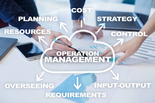 Operatie management business en technologie concept. - Foto, afbeelding