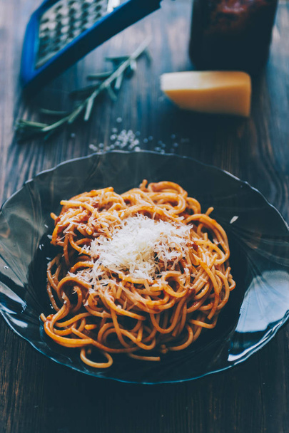 close-up of Pasta with tomato - Zdjęcie, obraz