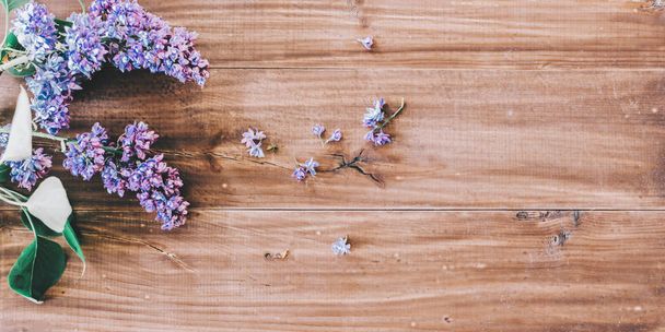 Flowers of blooming lilac - Фото, зображення