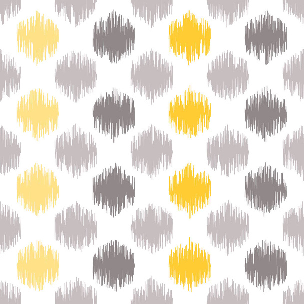 Ikat fabric style, rug texture pattern - Vector, Image