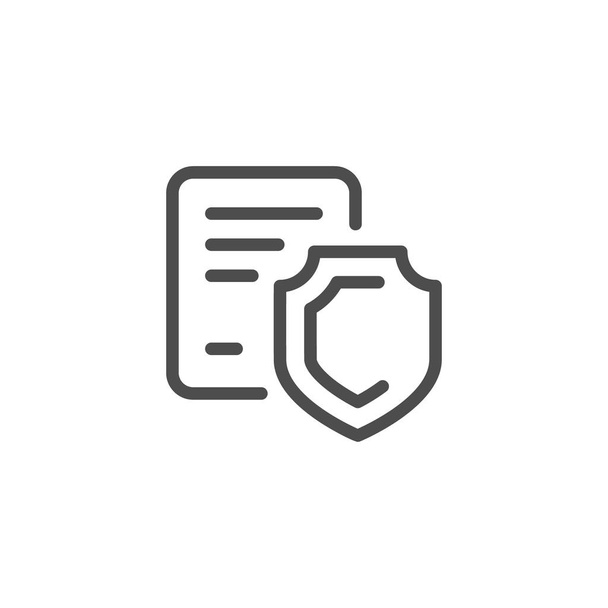 icône de ligne de protection juridique
 - Vecteur, image
