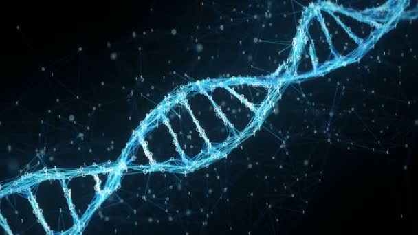 Resumo Motion Background - Digital Binary Plexus DNA molécula 4k Loop
 - Filmagem, Vídeo