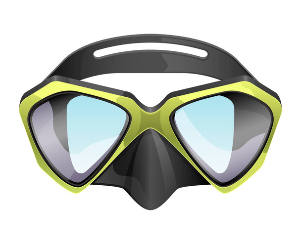 maschera subacquea professionale vettore snorkeling isolato su sfondo bianco
 - Vettoriali, immagini