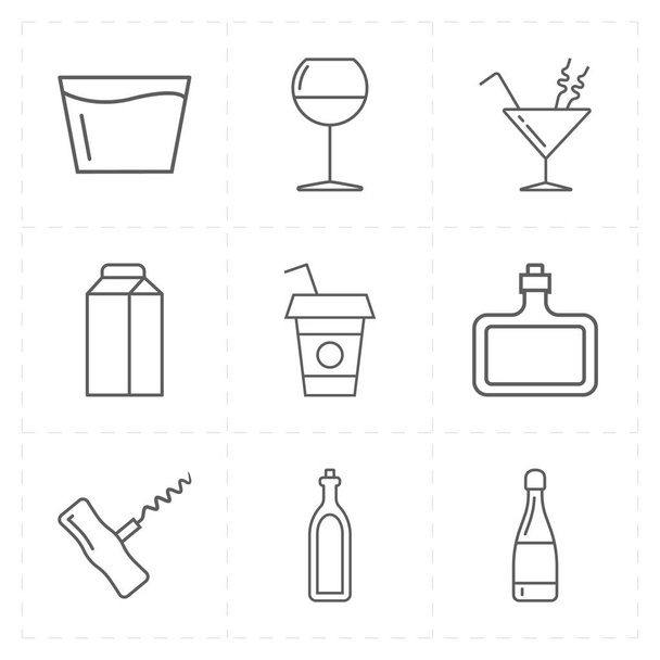 icônes de bar modernes
 - Vecteur, image
