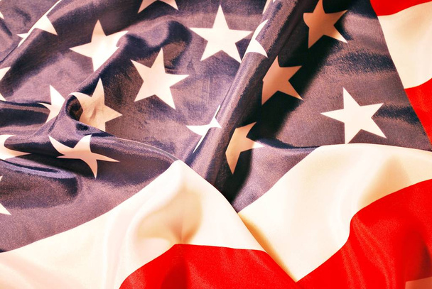 Closeup of American flag - Foto, imagen