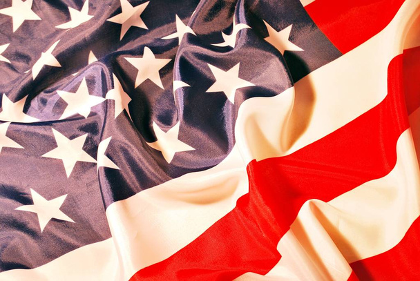 zbliżenie amerykańską flagę - Zdjęcie, obraz