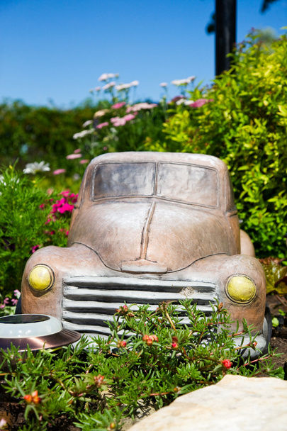 Truck in Flower Bed - Photo, Image