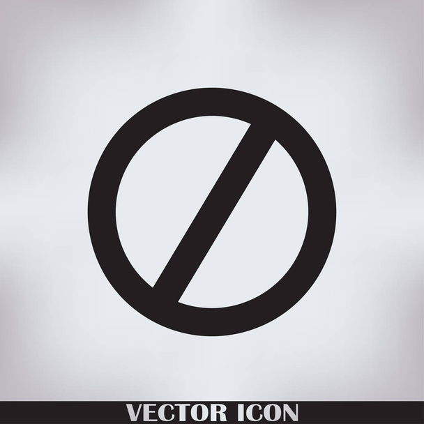 No Sign, isolated, vector illustration. - Vector, Image