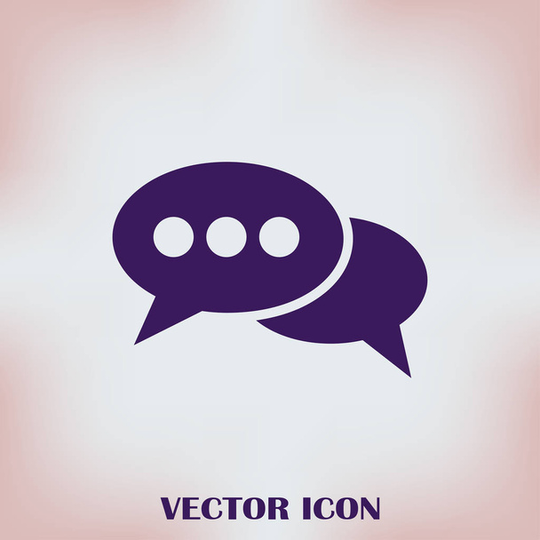 Chat teken vector pictogram - Vector, afbeelding