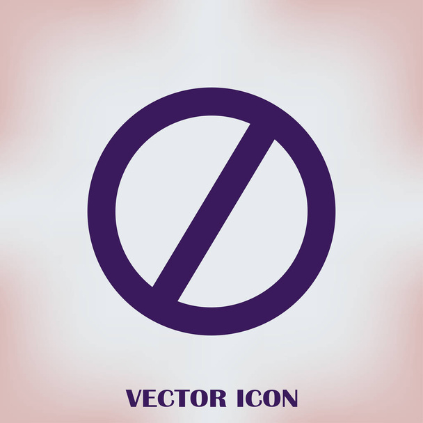 No Sign, isolated, vector illustration. - Vector, Image