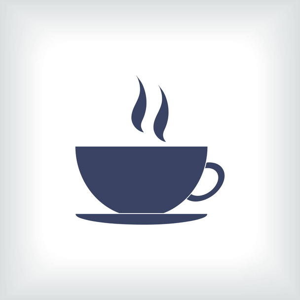 Coffee cup vector icon - Vector, imagen