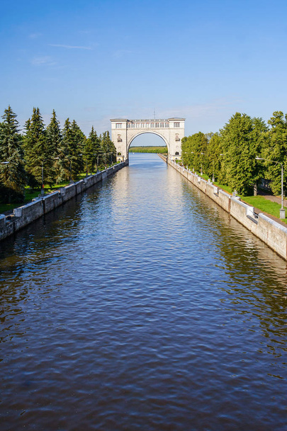 Gateway Oeglitsj waterkrachtcentrale, Rusland - Foto, afbeelding