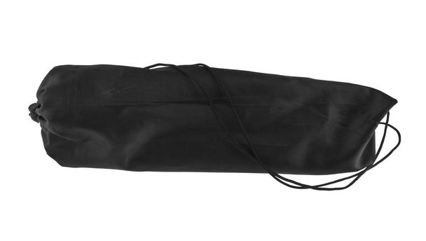 μαύρη τσάντα σε άσπρο φόντο - Φωτογραφία, εικόνα