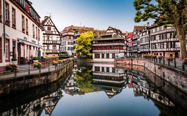 Stunning view of Strasbourg in France in Summer - Photo, Image
