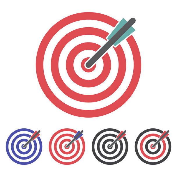 Set of target icon on a white background. Vector illustration - Vector, Image