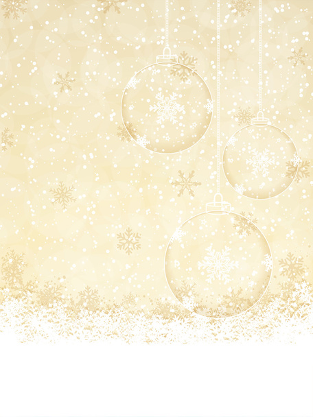 Golden Christmas background - Vecteur, image