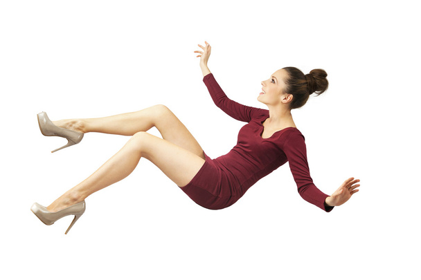 Young lady falling down - Foto, Imagen