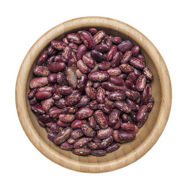 červené fazole v dřevěné míse - Fotografie, Obrázek