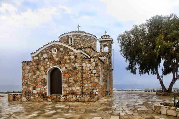 Kościół Ayios Ilias. - Zdjęcie, obraz