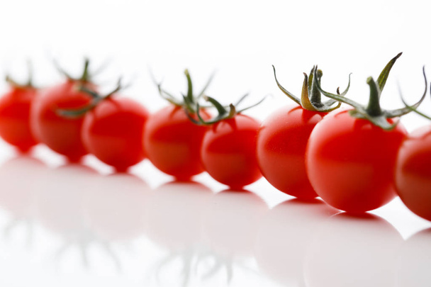 cherry tomatoes on white background - Photo, Image