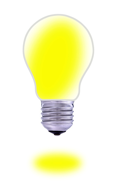 Yellow light bulb - Photo, Image