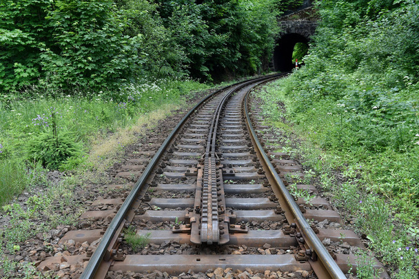 Linha ferroviária Cogwheel
 - Foto, Imagem