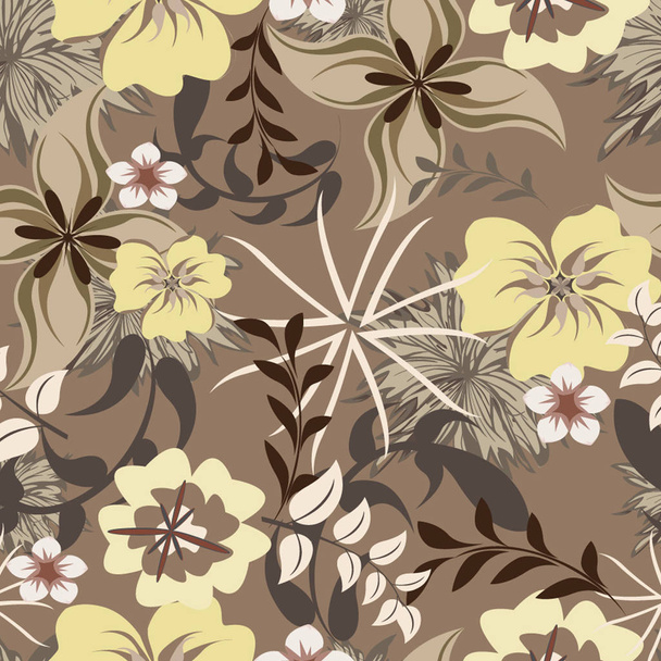 seamless flowers pattern - Vektor, obrázek