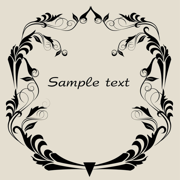 Vintage decor for text - Vector, afbeelding