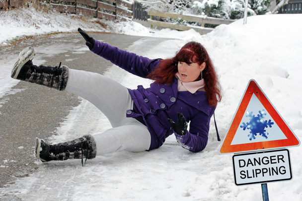 Опасность аварии зимой
 - Фото, изображение