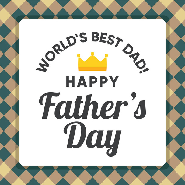 Illustration for dad, happy father's day - Вектор, зображення