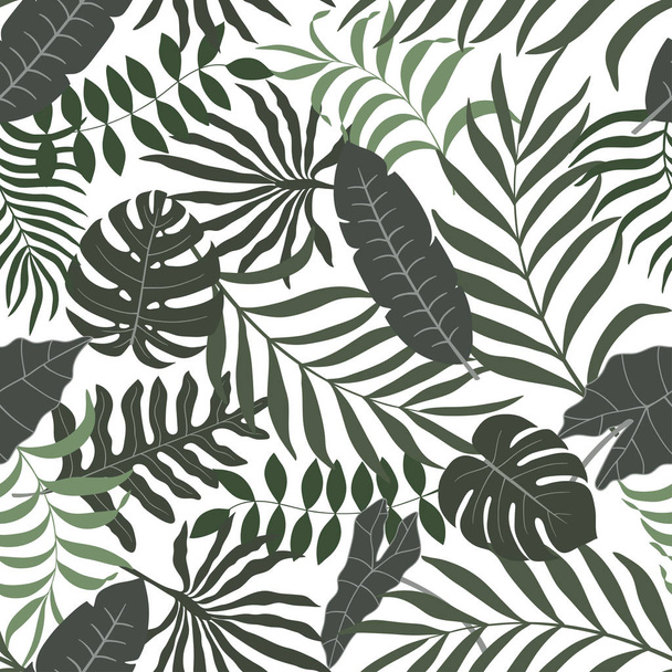 Tropical background with palm leaves.  - Вектор, зображення