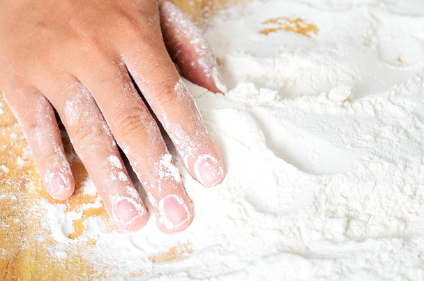 Sifted flour for cooking or baking - Photo, Image