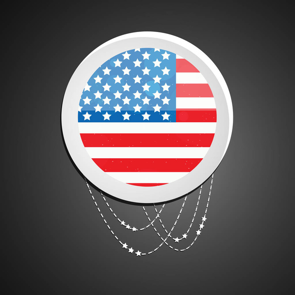 Иллюстрация фона Дня независимости США
 - Вектор,изображение